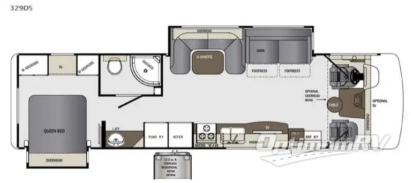 2016 Forest River Georgetown 329DS RV Floorplan Photo