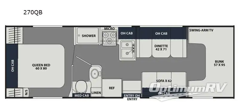 2022 Coachmen Leprechaun 260QB Ford 350 RV Floorplan Photo