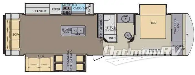 2015 Shasta Phoenix 33CK RV Floorplan Photo