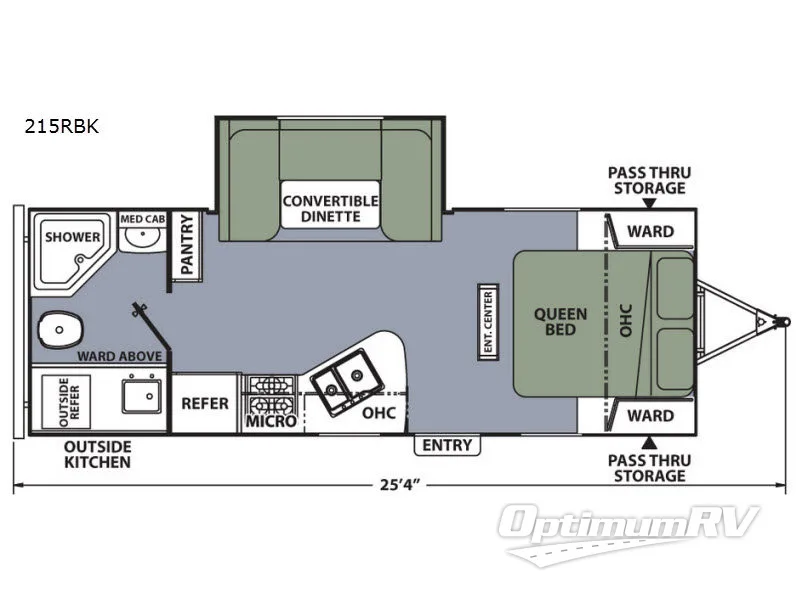 2017 Coachmen Apex Ultra-Lite 215RBK RV Floorplan Photo