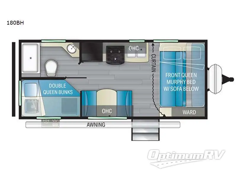 2022 Heartland Mallard 180BH RV Floorplan Photo