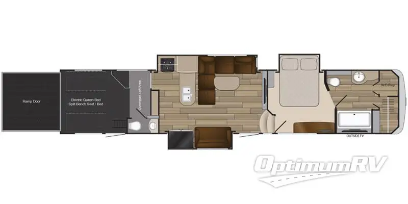 2018 Heartland Cyclone 4151 RV Floorplan Photo