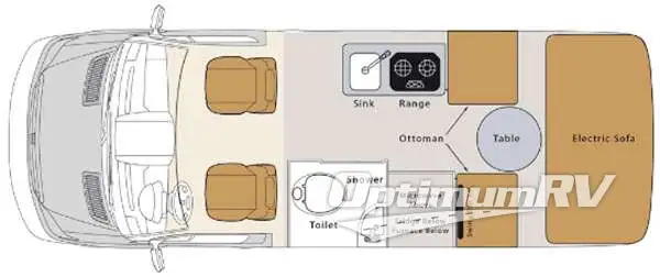 2017 Pleasure-Way Ascent Std. Model RV Floorplan Photo