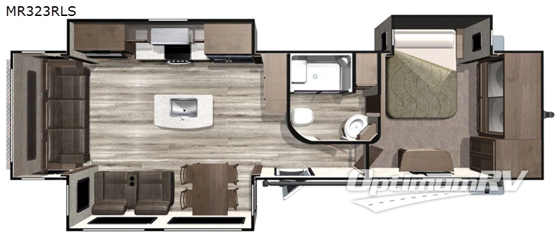 2019 Highland Ridge Mesa Ridge MR323RLS RV Floorplan Photo