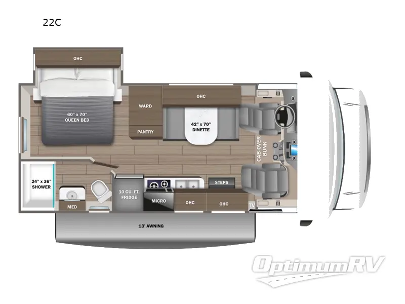 2024 Jayco Redhawk SE 22C RV Floorplan Photo