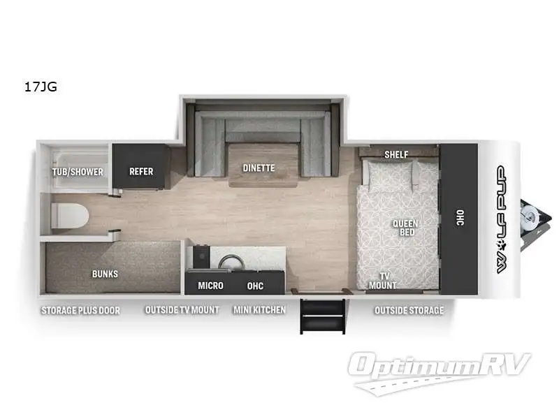 2021 Forest River Cherokee Cascade 17JG RV Floorplan Photo