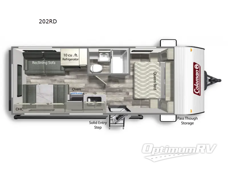 2022 Dutchmen Coleman Lantern LT Series 202RD RV Floorplan Photo