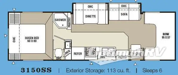 2007 Coachmen Freelander 3150SS RV Floorplan Photo