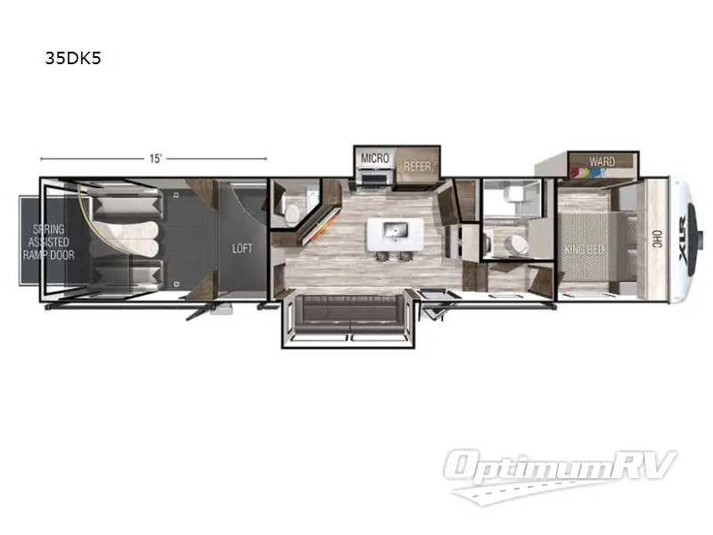 2022 Forest River XLR Nitro 35DK5 RV Floorplan Photo