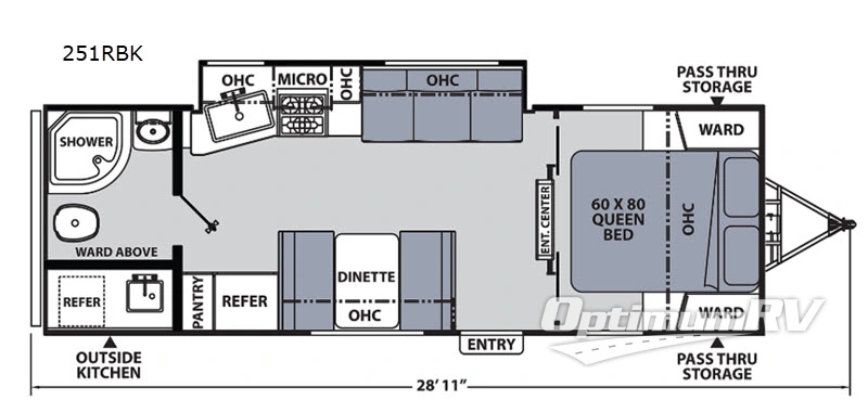 2020 Coachmen Apex Ultra-Lite 251RBK RV Floorplan Photo