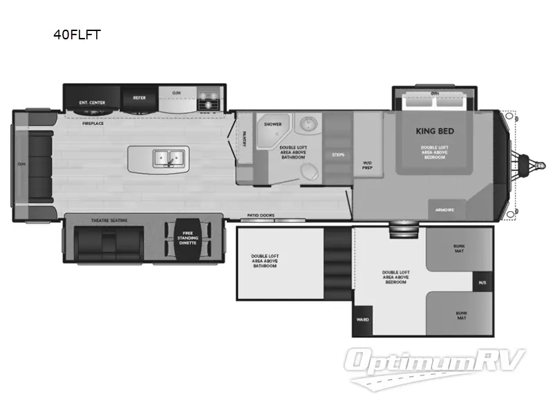 2024 Keystone Residence 40FLFT RV Floorplan Photo