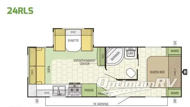 2017 Starcraft Launch Ultra Lite 24RLS RV Floorplan Photo