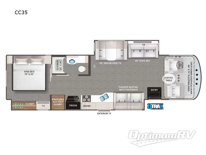 2024 Thor Indigo CC35 RV Floorplan Photo