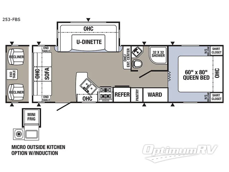 2018 Palomino Puma 253FBS RV Floorplan Photo