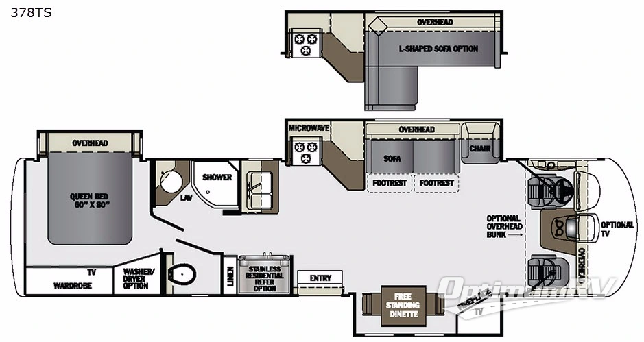 2017 Forest River Georgetown XL 378TS RV Floorplan Photo