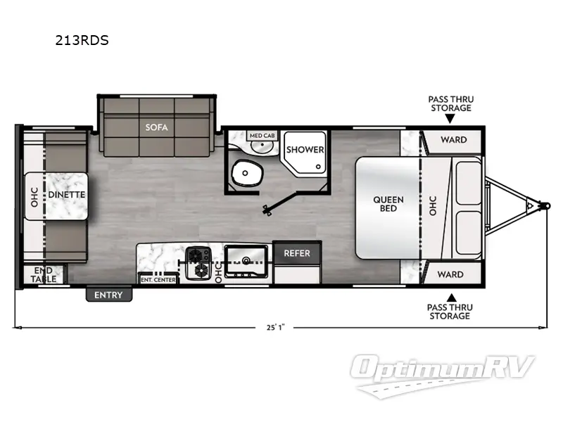 2024 Coachmen Apex Nano 213RDS RV Floorplan Photo