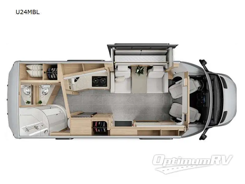 2024 Leisure Travel Unity U24MBL RV Floorplan Photo