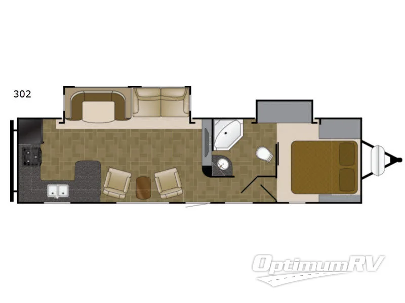 2017 Heartland Mallard 302 RV Floorplan Photo