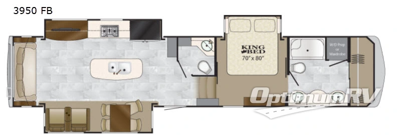 2018 Heartland Big Country 3950 FB RV Floorplan Photo