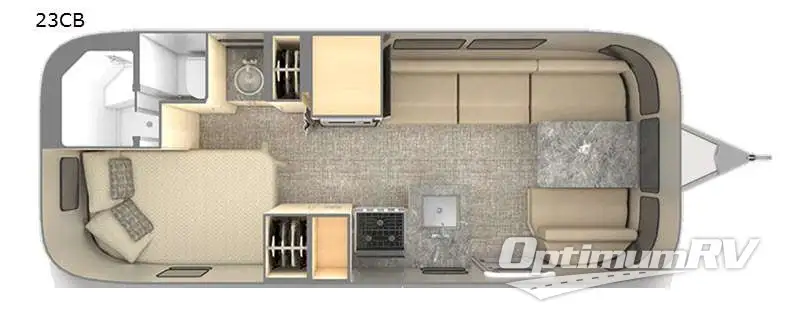 2021 Airstream Flying Cloud 23CB RV Floorplan Photo