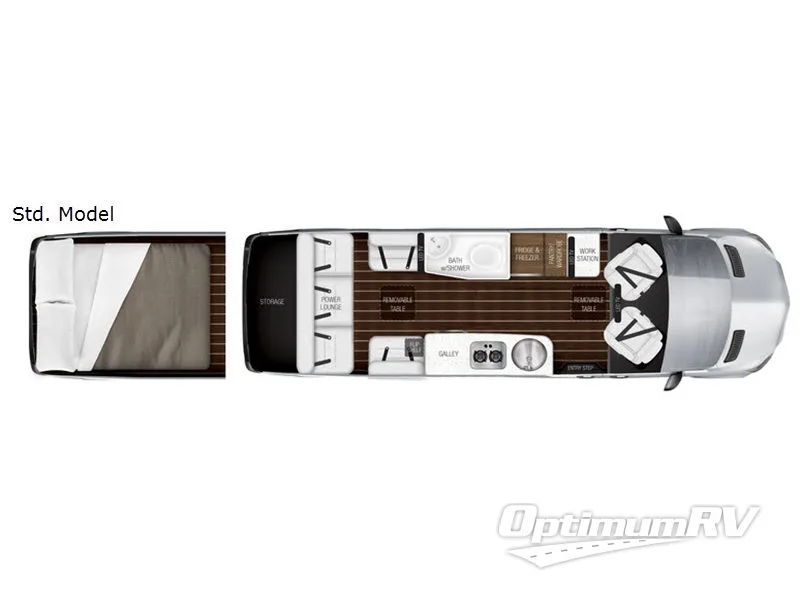 2019 Airstream Interstate Grand Tour EXT Std. Model RV Floorplan Photo