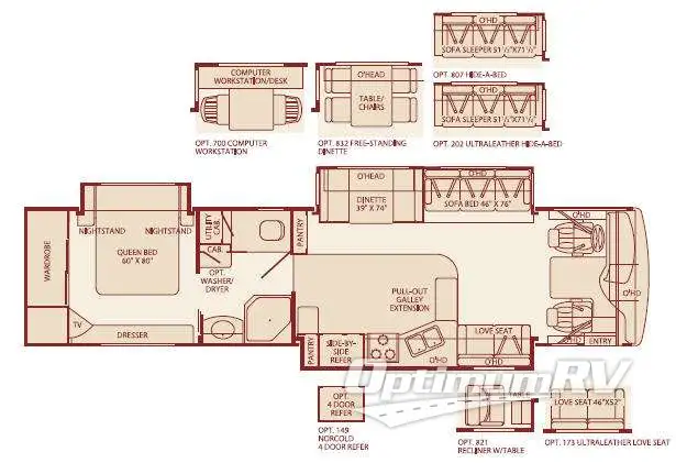 2005 Fleetwood Expedition 38N RV Floorplan Photo