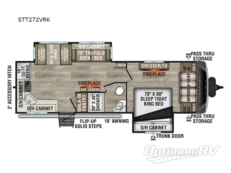 2025 Venture SportTrek Touring Edition STT272VRK RV Floorplan Photo