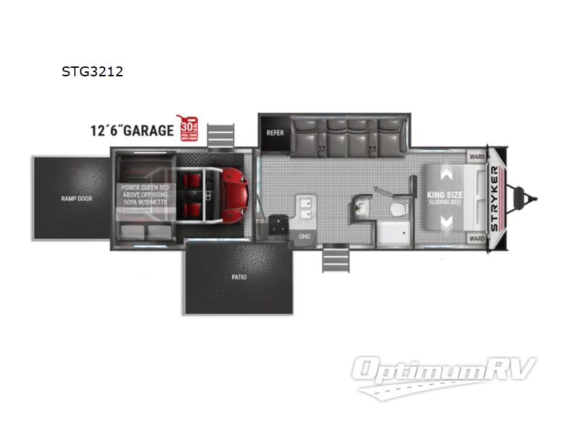 2022 Cruiser Stryker STG3213 RV Floorplan Photo