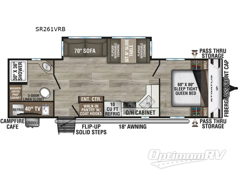 2025 Venture Stratus SR261VRB RV Floorplan Photo