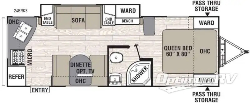 2017 Coachmen Freedom Express 246RKS RV Floorplan Photo