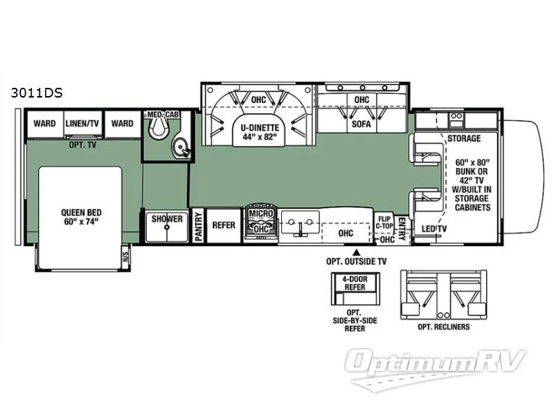 2017 Forest River Forester 3011DS Ford RV Floorplan Photo