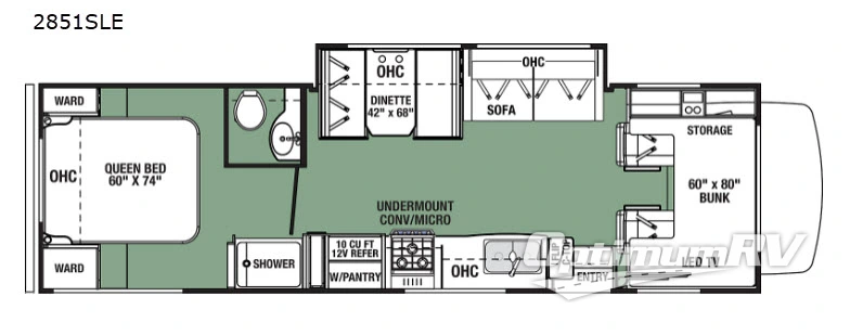 2020 Forest River Forester LE 2851SLE Ford RV Floorplan Photo