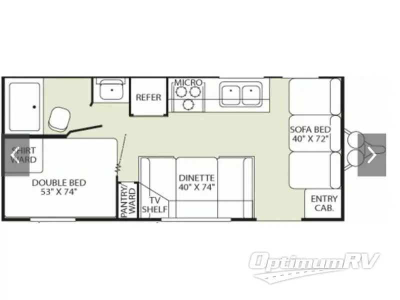 2004 Fleetwood Pioneer 18T6 RV Floorplan Photo