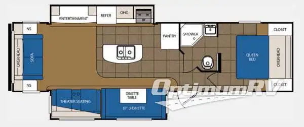 2014 Prime Time Avenger 33RSD RV Floorplan Photo