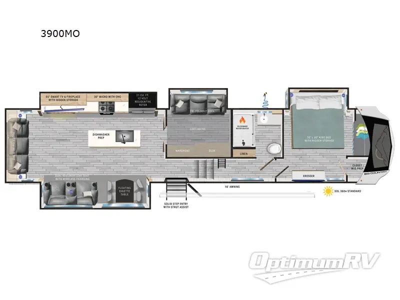 2024 Heartland Big Country 3900MO RV Floorplan Photo