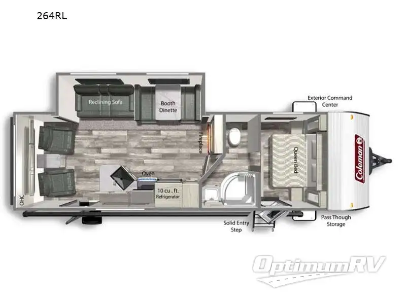 2022 Dutchmen Coleman Lantern Series 264RL RV Floorplan Photo