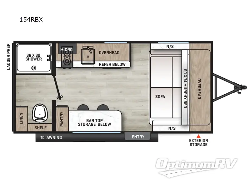 2025 Coachmen Catalina Summit Series 7 154RBX RV Floorplan Photo