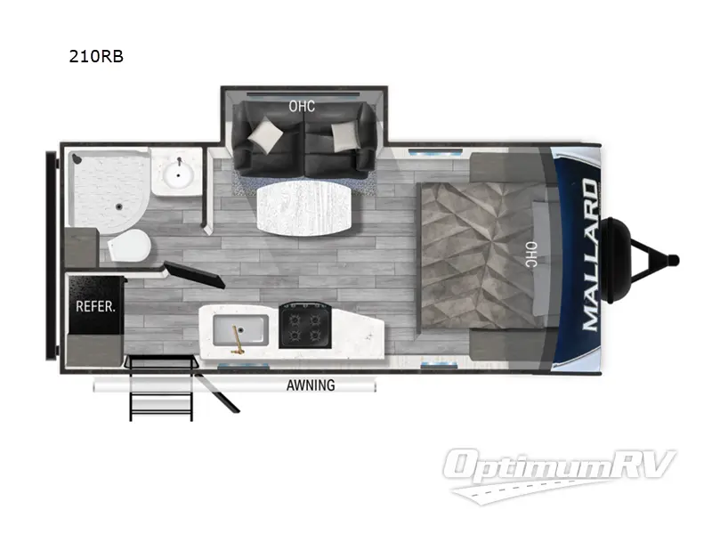 2023 Heartland Mallard 210RB RV Floorplan Photo