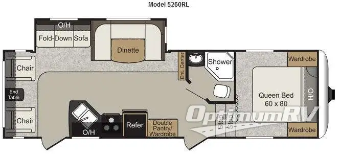 2012 Keystone Passport 5260RL RV Floorplan Photo