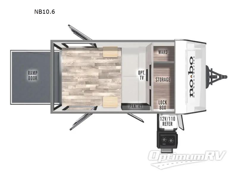 2023 Forest River No Boundaries NB10.6 RV Floorplan Photo