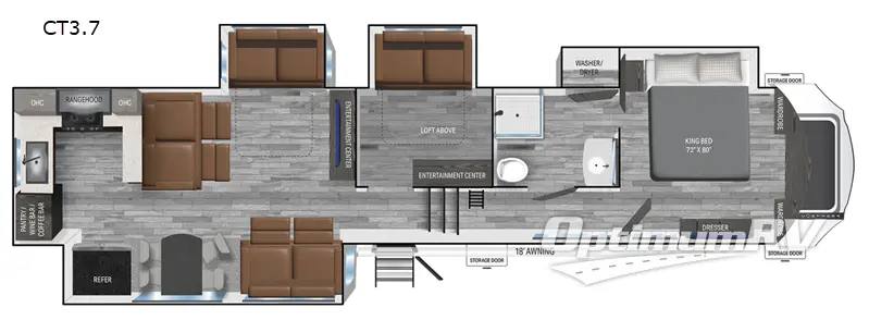 2025 Heartland Corterra CT3.7 RV Floorplan Photo