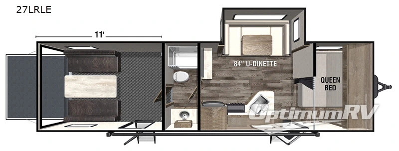 2020 Forest River XLR Micro Boost 27LRLE RV Floorplan Photo