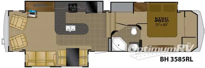 2011 Heartland Bighorn 3585RL RV Floorplan Photo