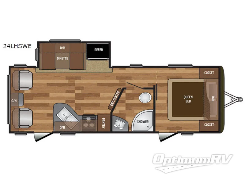 2017 Keystone Hideout 24LHSWE RV Floorplan Photo