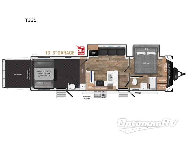 2024 Heartland Torque T331 RV Floorplan Photo