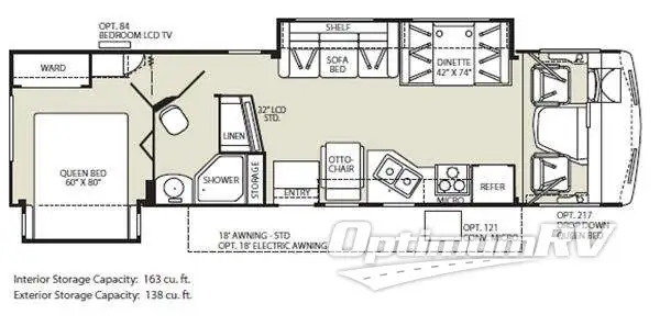 2011 Fleetwood Terra 34DS RV Floorplan Photo