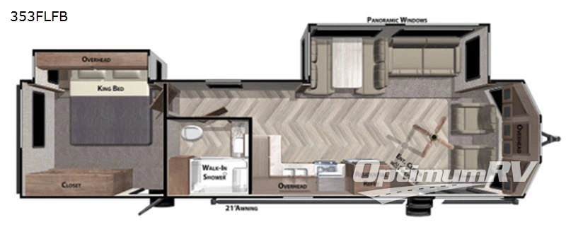 2021 Forest River Wildwood DLX 353FLFB RV Floorplan Photo