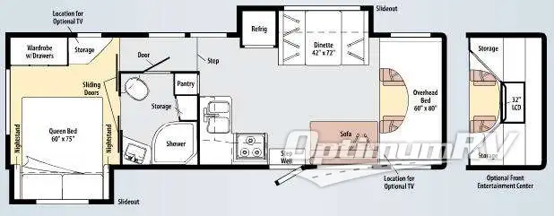 2010 Itasca Impulse 31N RV Floorplan Photo