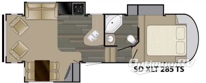 2016 Heartland Sundance XLT 285TS RV Floorplan Photo