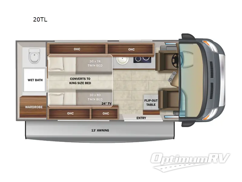 2022 Jayco Swift Li 20TL RV Floorplan Photo